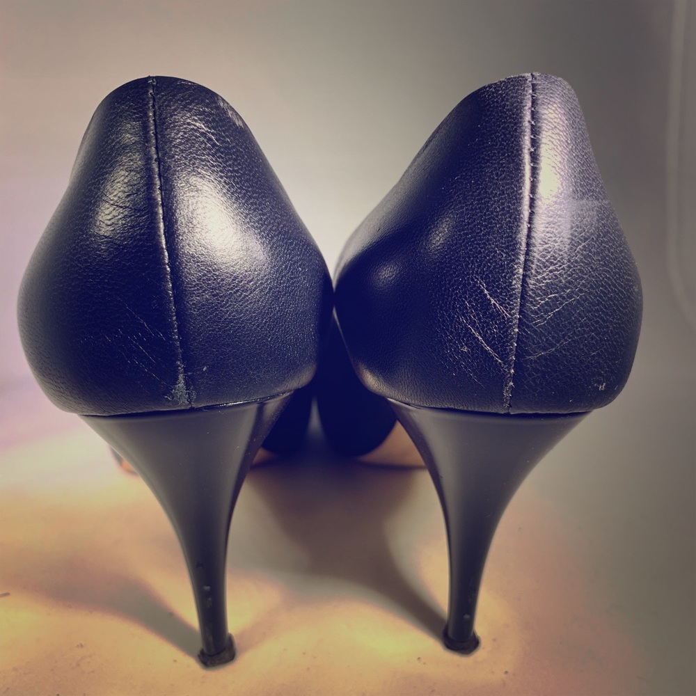 Giuseppe Zanotti Design Black Open Toe Heels